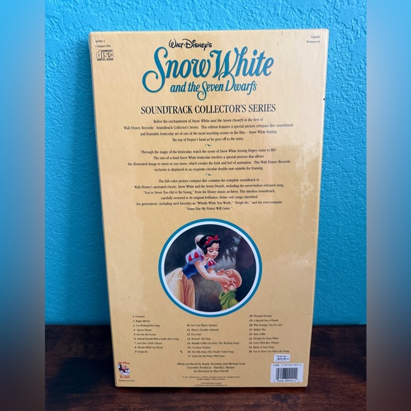 Disney Snow White Soundtrack Collector's Series - Unsealed in box - Picture 2 of 2